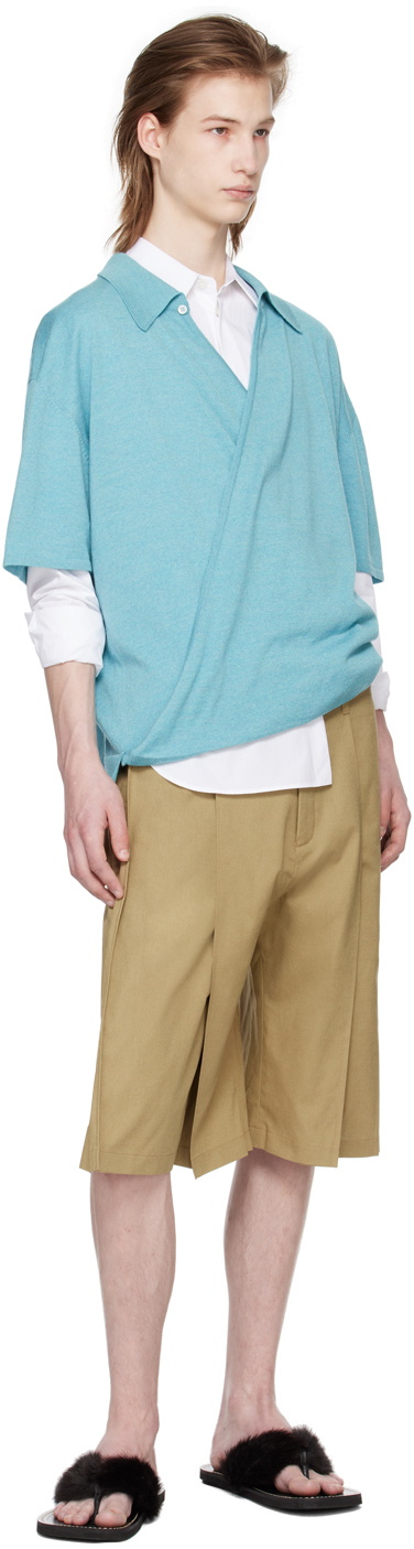 T/SEHNE Beige Tailored Shorts
