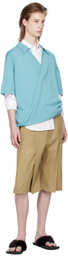 T/SEHNE Beige Tailored Shorts