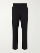 Favourbrook - Straight-Leg Wool-Blend Tuxedo Trousers - Black
