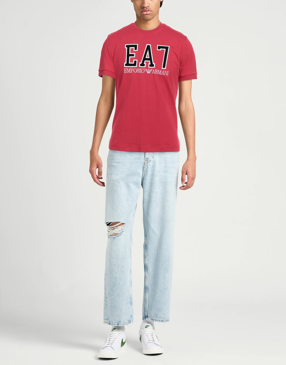 Ea7 Mens T-shirt in Red