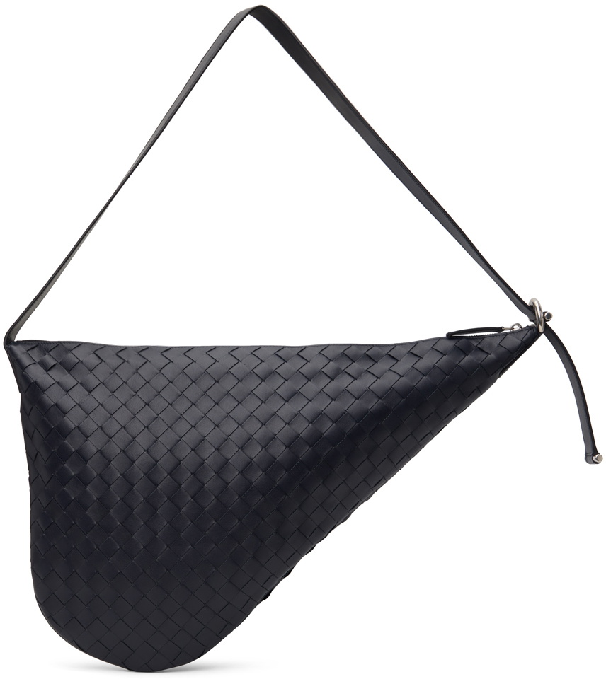 ショルダーバッグ BOTTEGA VENETA Black Leather Virgule Shoulder Bag Bottega Veneta Virgule leather shoulder bag Bottega Veneta