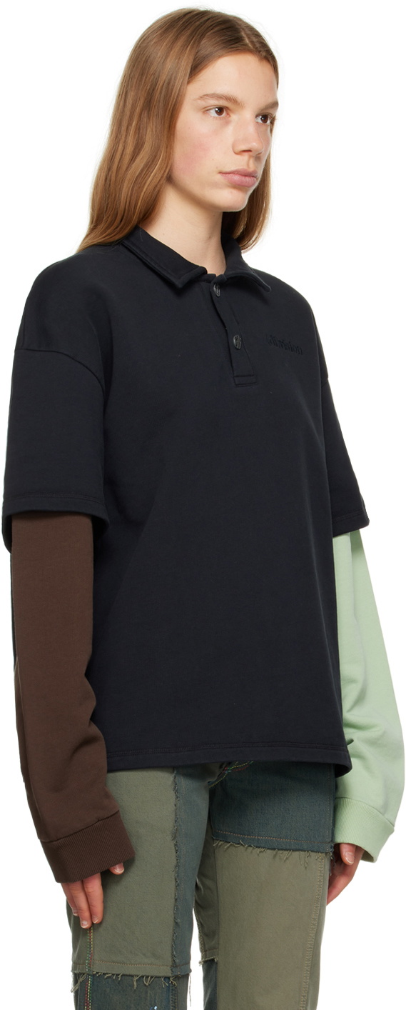di)vision Black Layered Polo (Di)vision