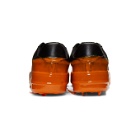 424 Black and Orange Dipped Sneakers