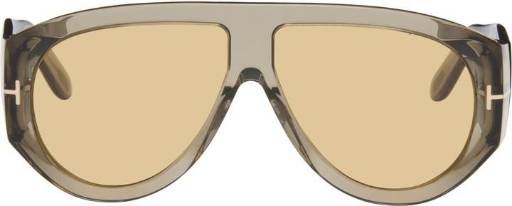 Photo: TOM FORD Gray Bronson Sunglasses