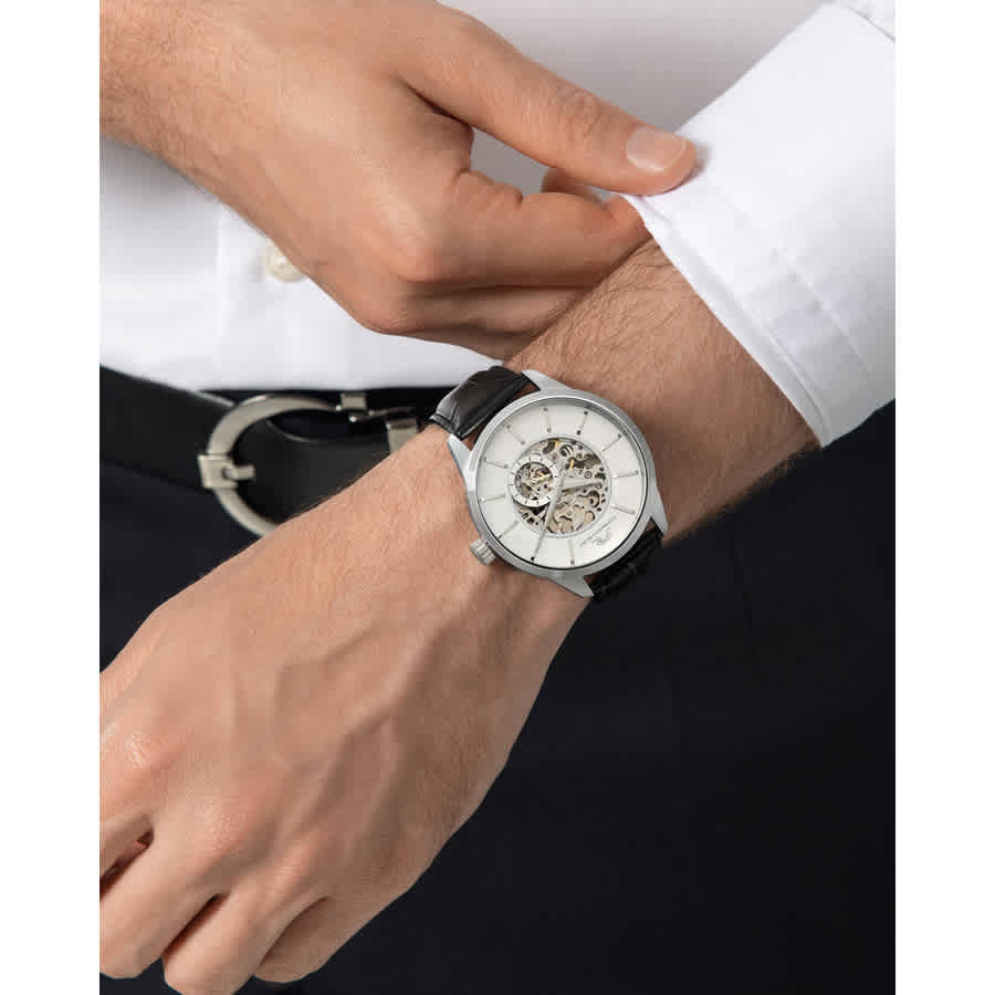 Porsamo Bleu Cassius Automatic White Dial Mens Watch 801ACAL