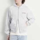 Cole Buxton Men's Sport Zipped Hoodie in Light Grey Marl