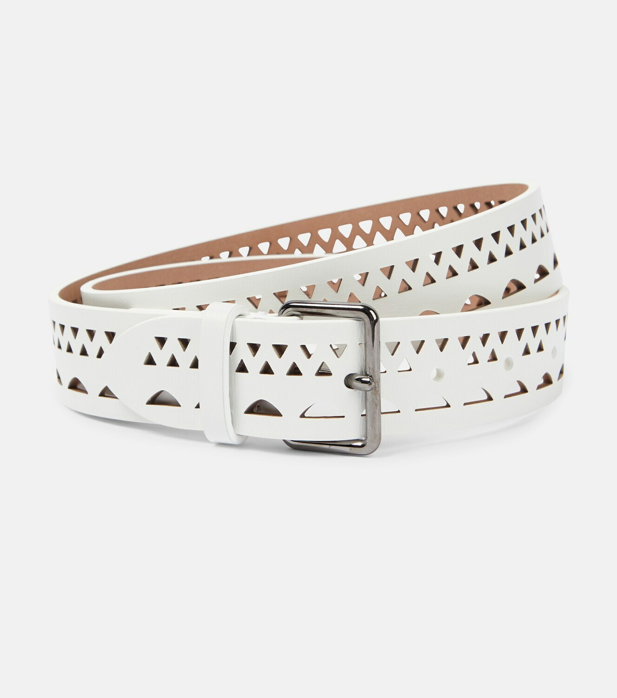 Alaïa Laser-cut leather belt ALAÏA