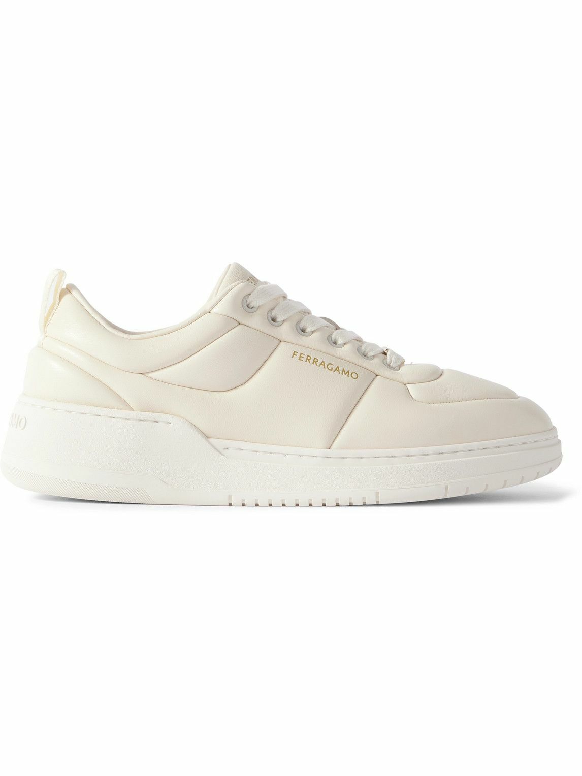 FERRAGAMO - Padded Leather Sneakers - Neutrals Salvatore FERRAGAMO - Padded Leather Sneakers - Neutrals Salvatore