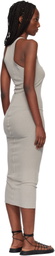 Rick Owens Off-White Temple Tank Midi Dress