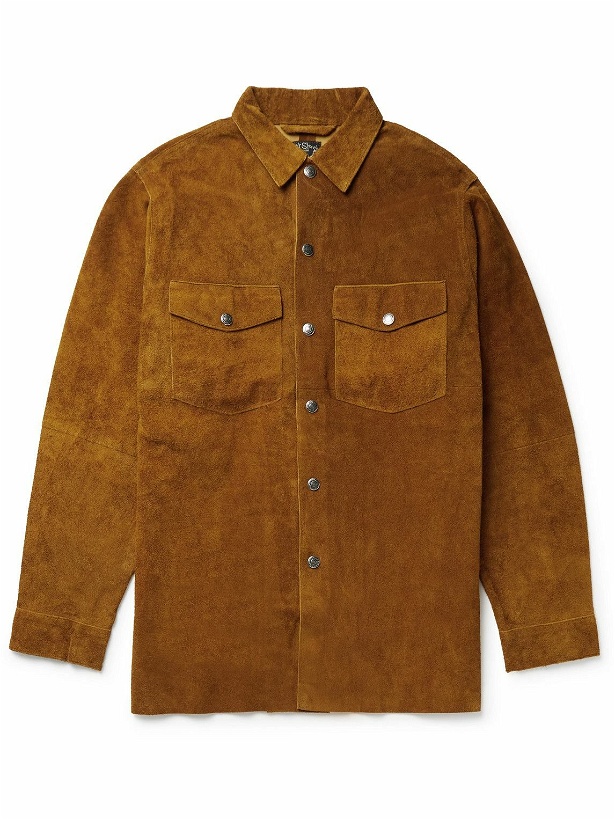 Photo: OrSlow - Suede Overshirt - Brown