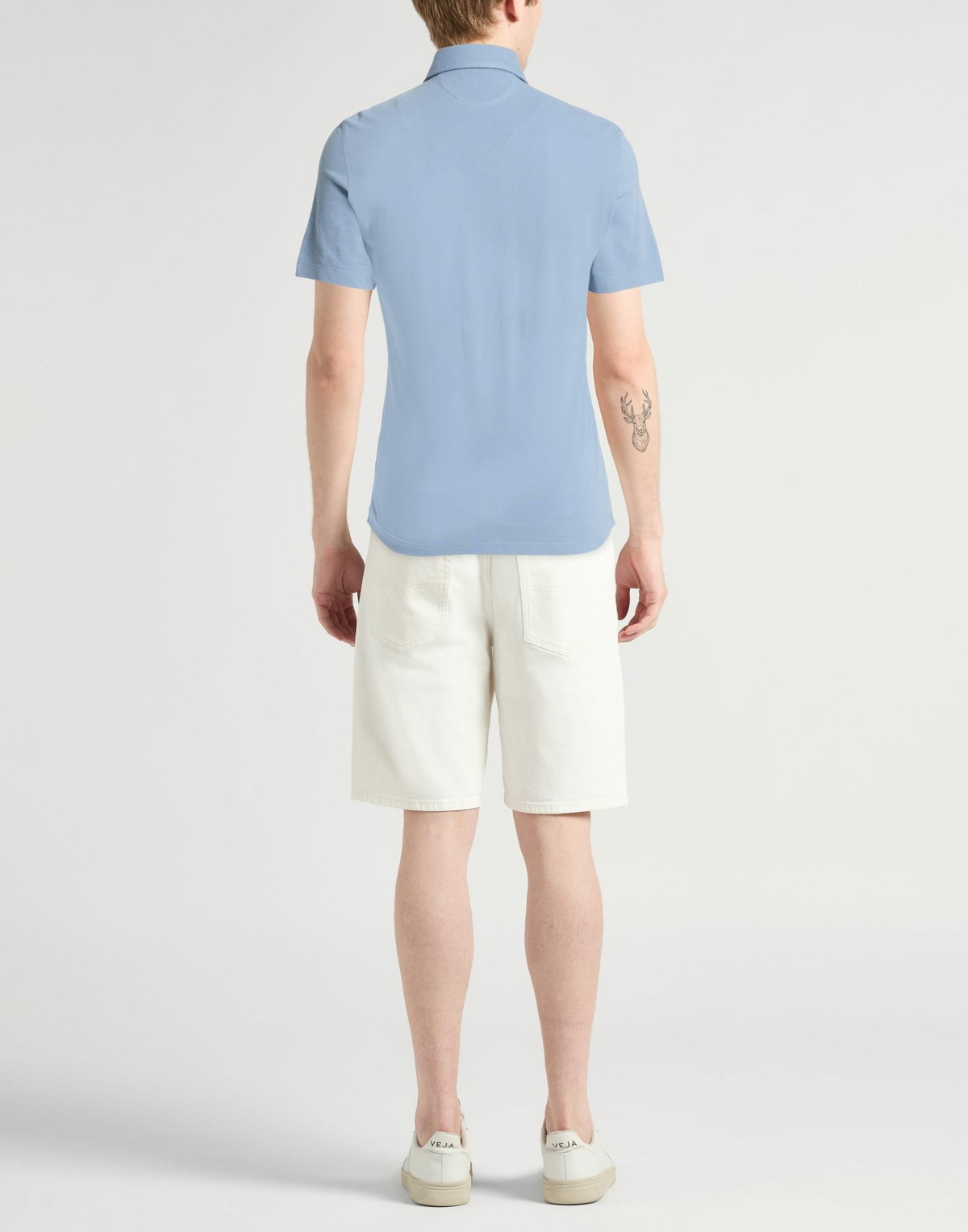 Brunello Cucinelli Mens Polo shirt Slate in Blue