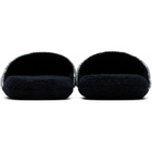 Versace Black 'I Heart Baroque' Slippers