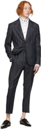 Vivienne Westwood Navy Striped Classic Blazer