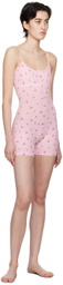 SKIMS Pink Soft Lounge Onesie Romper