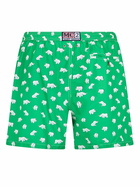 MC2 Saint Barth Man Lightweight Fabric Swim-shorts Lighting Micro Fantasy With Padel Print