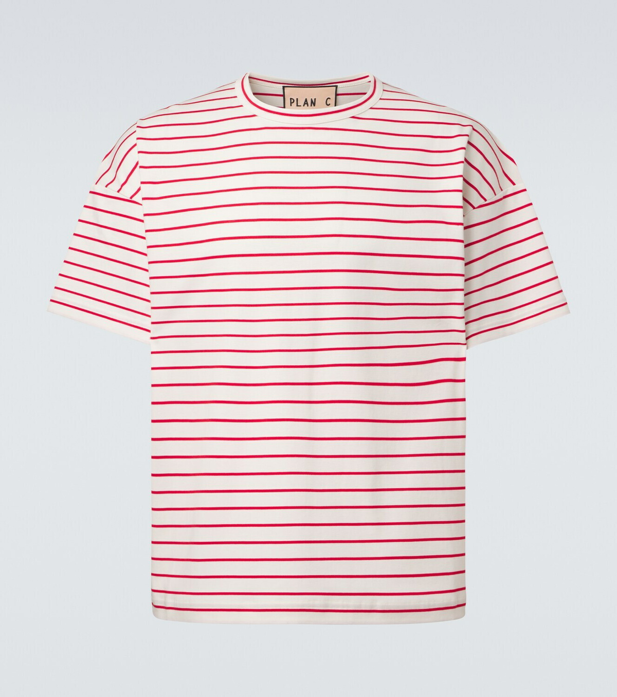 Plan C Striped cotton T-shirt