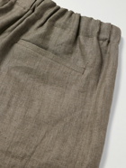 PIACENZA 1733 - Tapered Linen-Twill Bermuda Shorts - Green