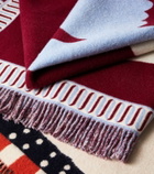 La DoubleJ Dove wool and cashmere blanket