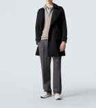 Magnanni Grafton leather-trimmed sneakers