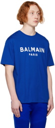 Balmain Blue Printed T-Shirt