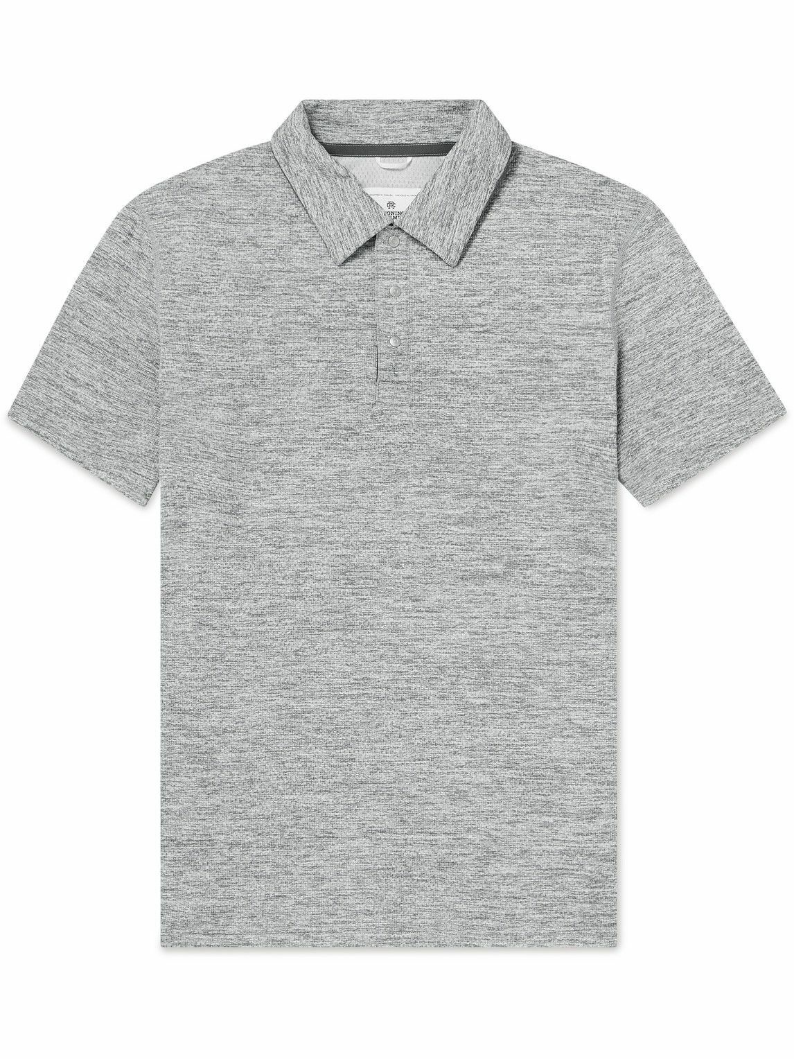 Reigning Champ - Solotex® Mesh Polo Shirt - Gray Reigning Champ