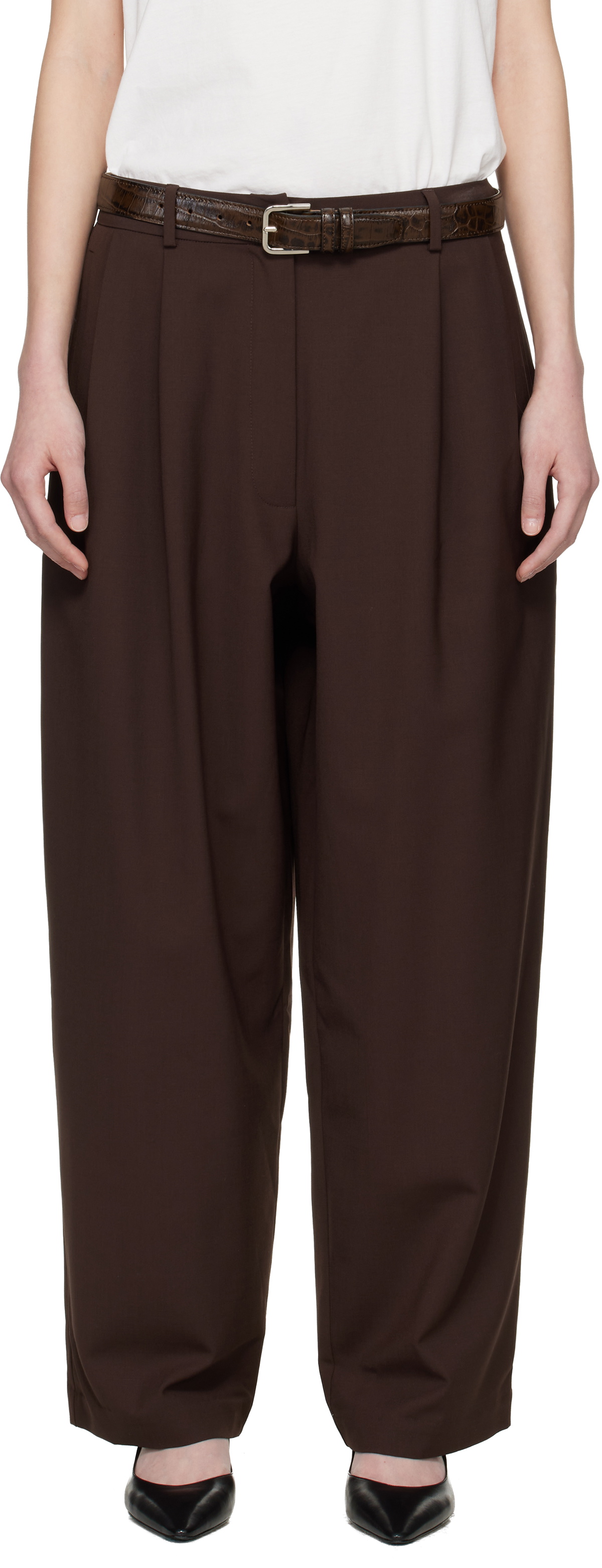 Cordera Brown Tailored Masculine Trousers