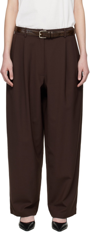 Photo: Cordera Brown Tailored Masculine Trousers