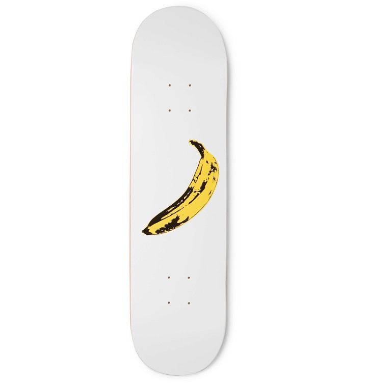 Photo: The SkateRoom - Andy Warhol Printed Wooden Skateboard - White
