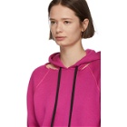 Unravel Pink Cotton and Cashmere Hoodie