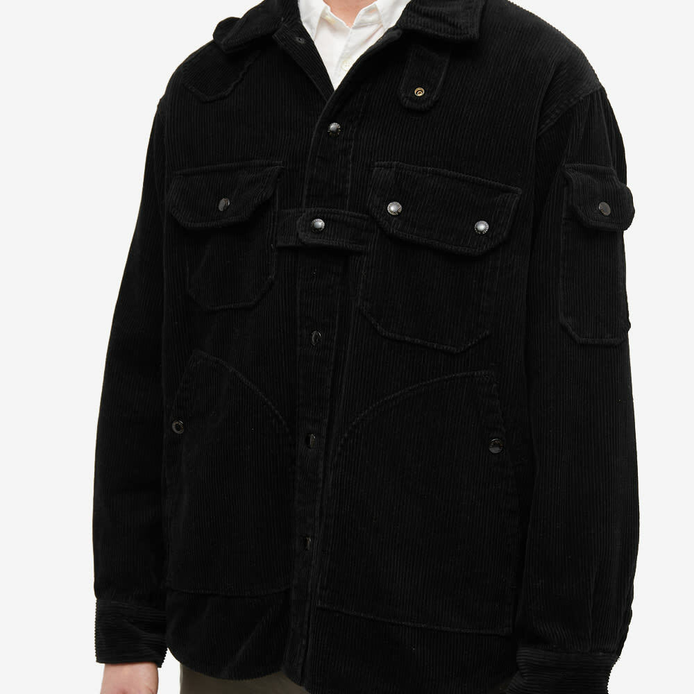 Engineered Garments Men's Cord Explorer Shirt Jacket in Black