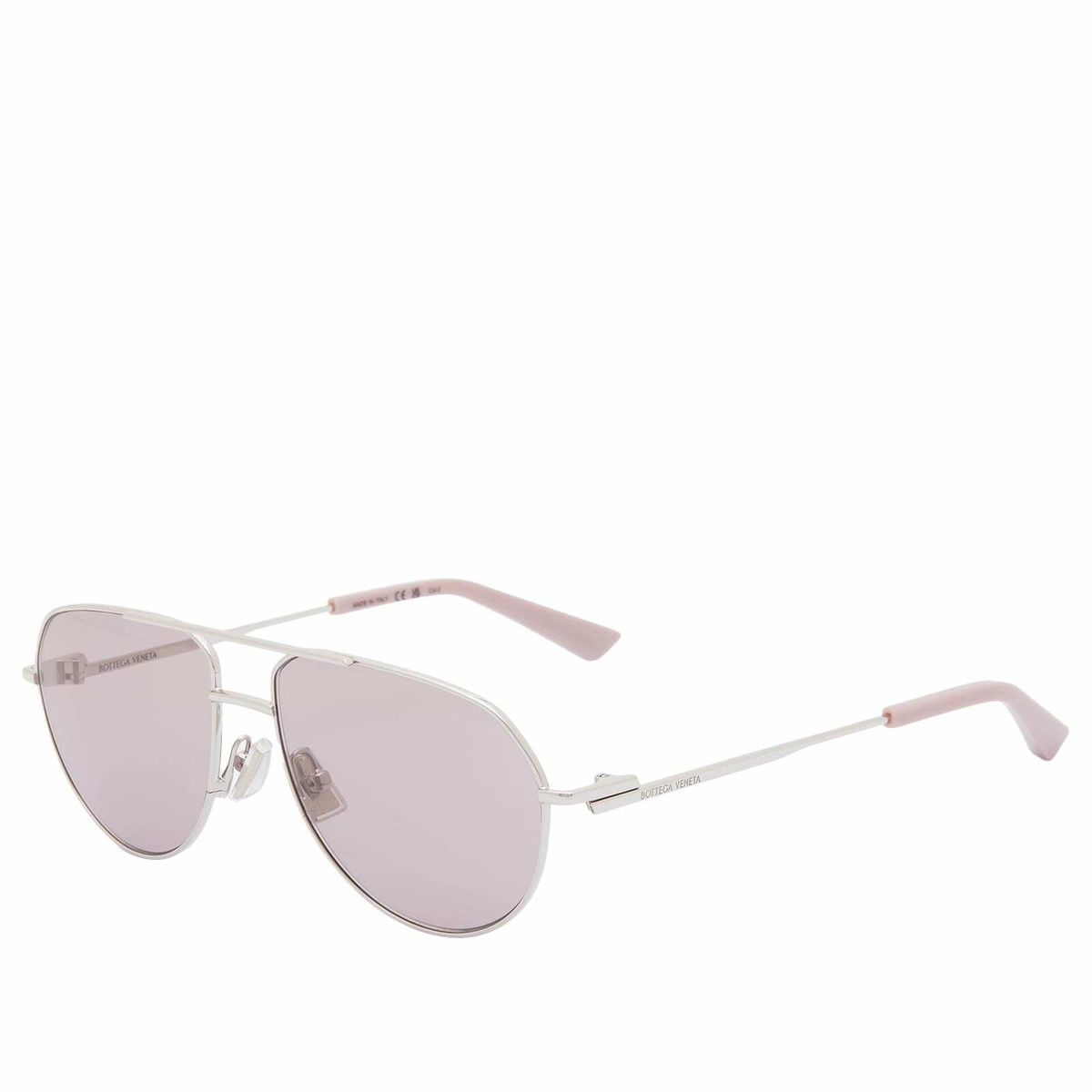 NEW  BOTTEGA VENETA SUNGLASSES SILVER WOMEN EYEWEAR BOTTEGA VENETA Bottega Veneta Sunglasses BV1305S 003 Shiny Silver - eye-oo.com main image 2