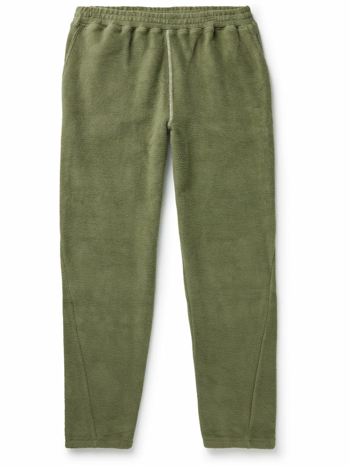 Photo: Ninety Percent - Straight-Leg Organic Cotton-Terry Sweatpants - Green
