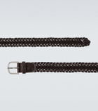Giorgio Armani Braided leather belt