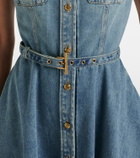 McQueen Belted denim shirt dress