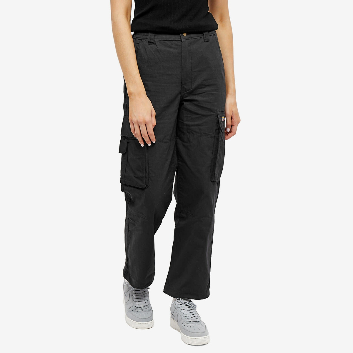 Dickies Women's Hooper Bay Cargo Pant in Black Dickies Construct