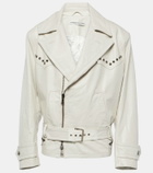 Alessandra Rich Croc-effect leather jacket