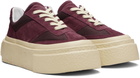 MM6 Maison Margiela Burgundy Platform Sneakers