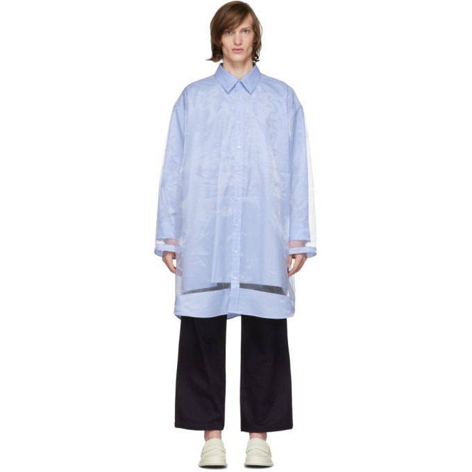 Photo: Maison Margiela Blue Oversized Organza Shirt