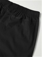 Sorry In Advance - Straight-Leg Printed Cotton Shorts - Black