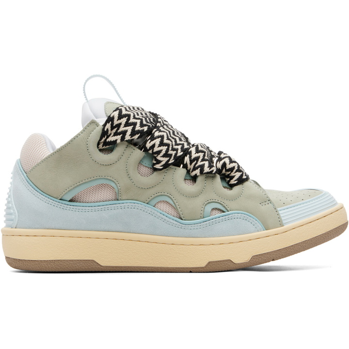 Photo: Lanvin Blue Curb Sneakers