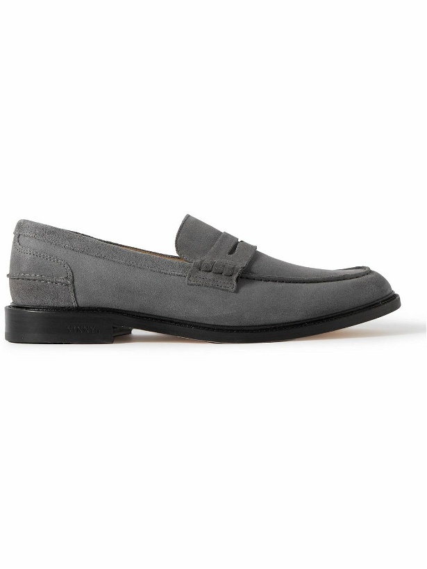Photo: VINNY's - Townee Suede Penny Loafers - Gray