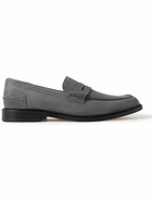 VINNY's - Townee Suede Penny Loafers - Gray