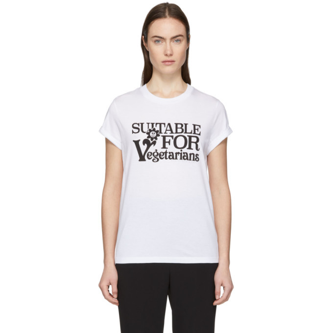 Photo: Stella McCartney White Suitable For Vegetarians T-Shirt