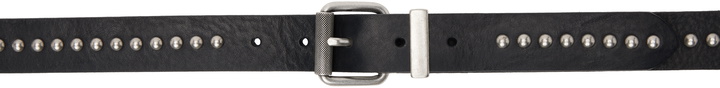 Photo: Palm Angels Black Linear Studs Belt