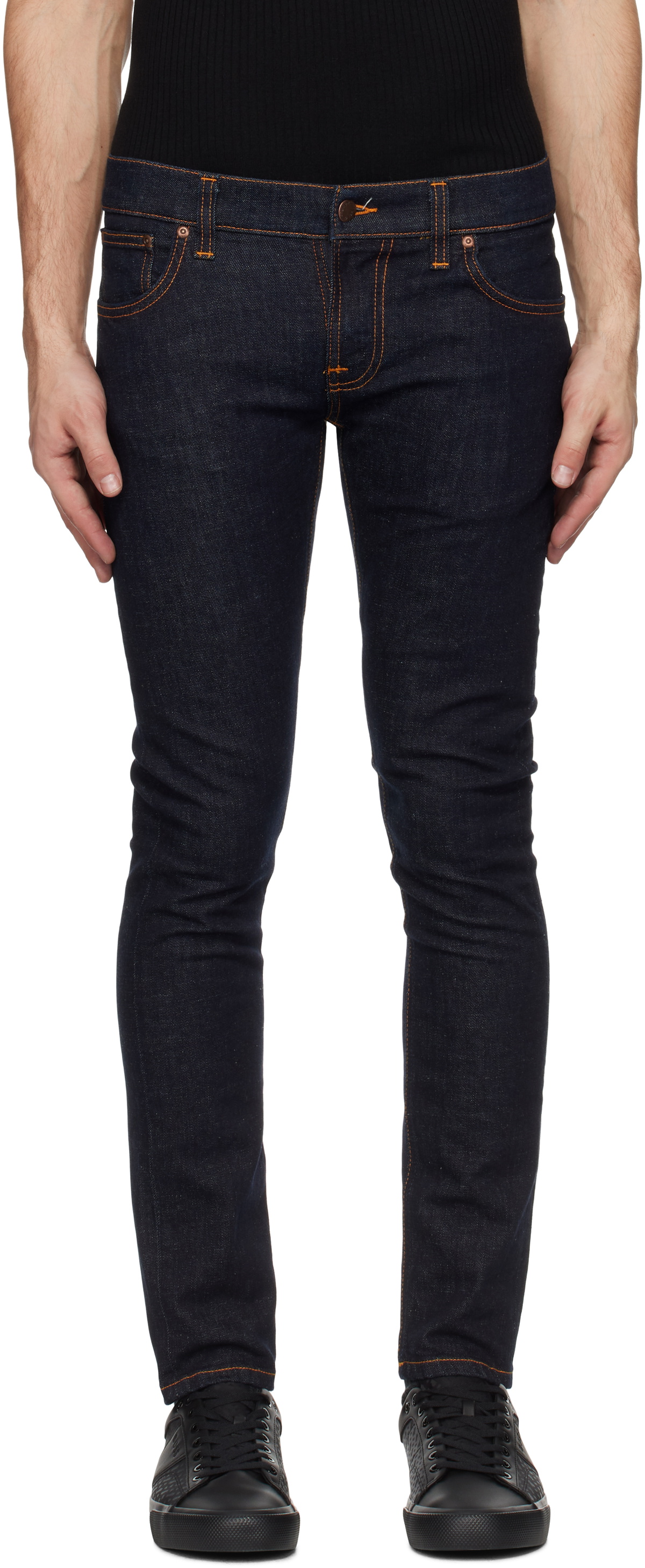 Nudie Jeans Navy Tight Terry Jeans