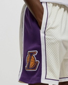 Mitchell & Ness Nba Cream Team Color Swingman Shorts Lakers 2009 White - Mens - Sport & Team Shorts