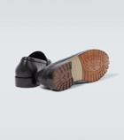 Manolo Blahnik Randy leather penny loafers