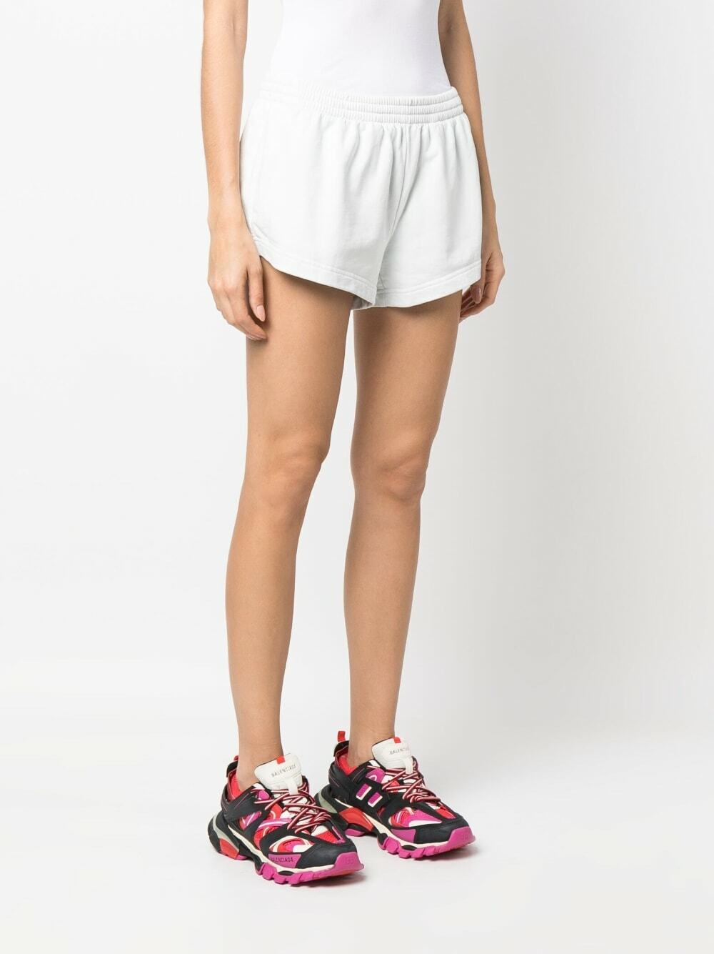Balenciaga Women's Cotton Boxer Shorts Blue