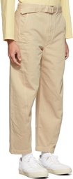 Lemaire Beige Denim Twisted Jeans