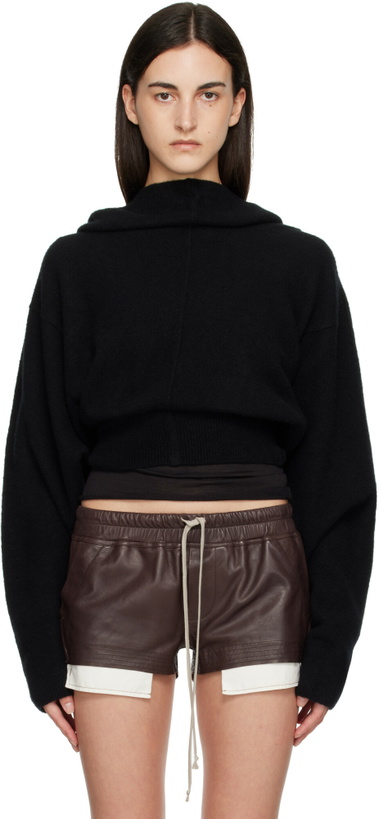 Photo: Rick Owens Black Tower Pull Hoodie